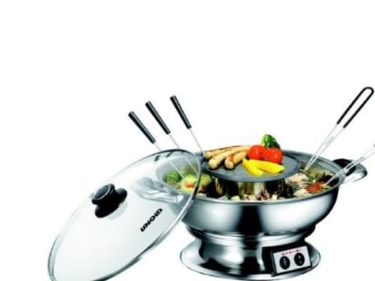 Unold Asia-Fondue, Rustfritt stål, 1350 W, AC 230V@50Hz