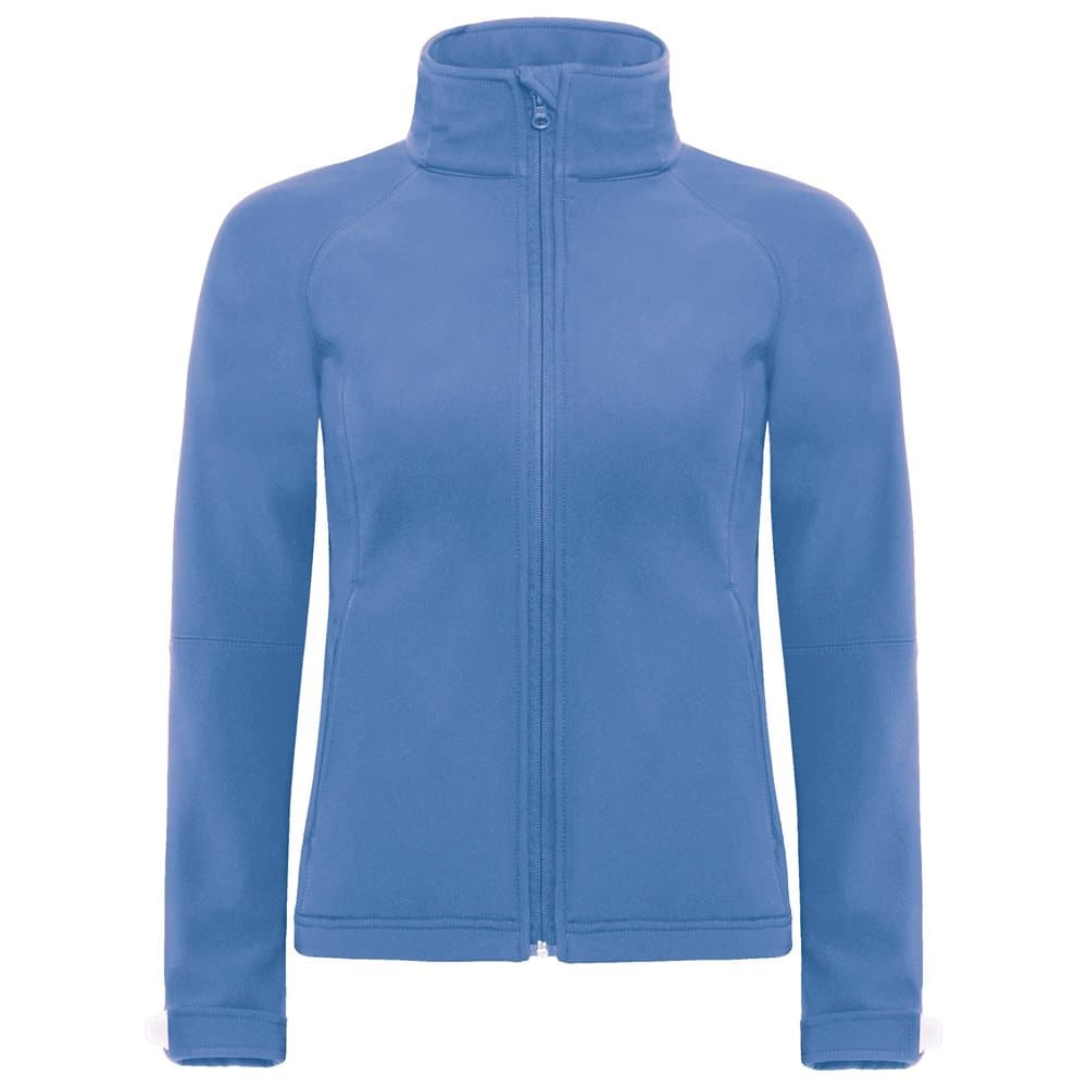 B&C Womens Hooded Premium Softshell Jacket (Windproof, Waterproof & Breathable)