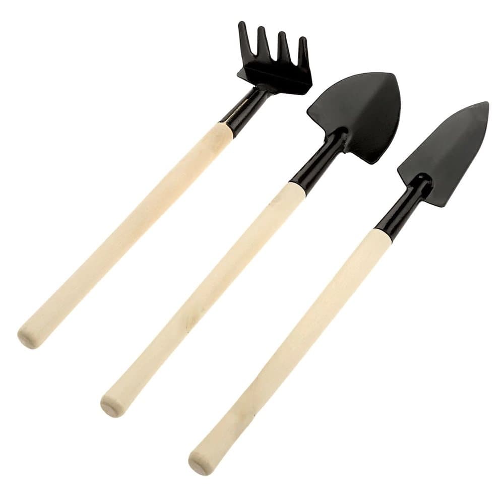 3x Hageverktøy for blomsterpotter