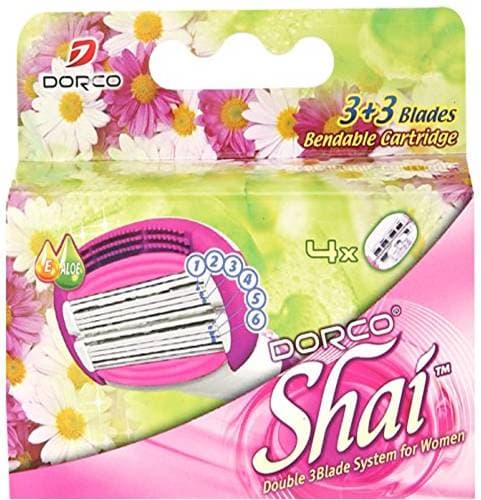 Dorco Shai 3+3 Rakblad 4-pack
