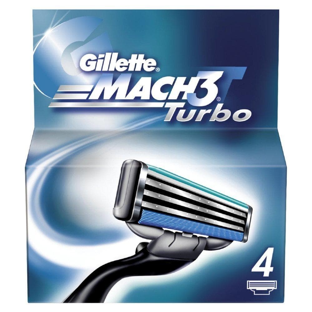 Gillette Mach3 Turbo Rakblad 4-pack