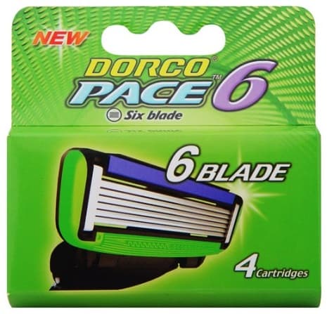 Dorco Pace6 Partahöylän Terät 4-pakkaus
