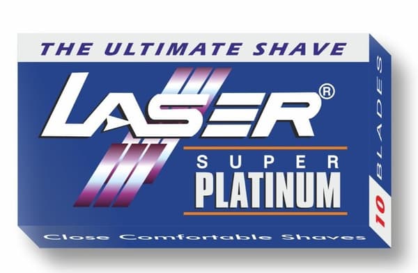 100-pack Laser Super Platinum Rakblad Dubbelrakblad