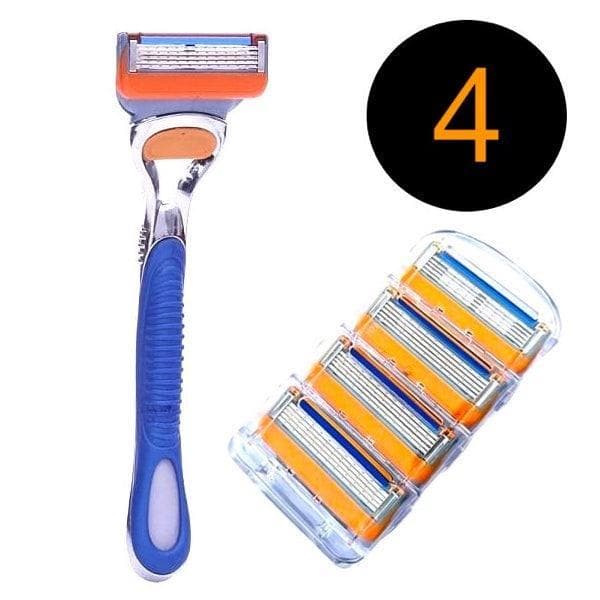 Razor + 4x Razor til Gillette FUSION / PULVER / PROGLIDE.