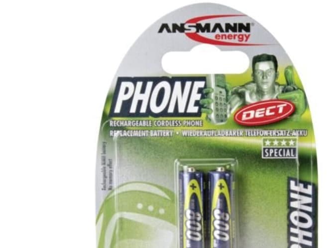 Ansmann 5035332, AAA, AAA, Nikkelmetallhydrid (NiMH), 1,2 V, 2 stykker, 800 mAh