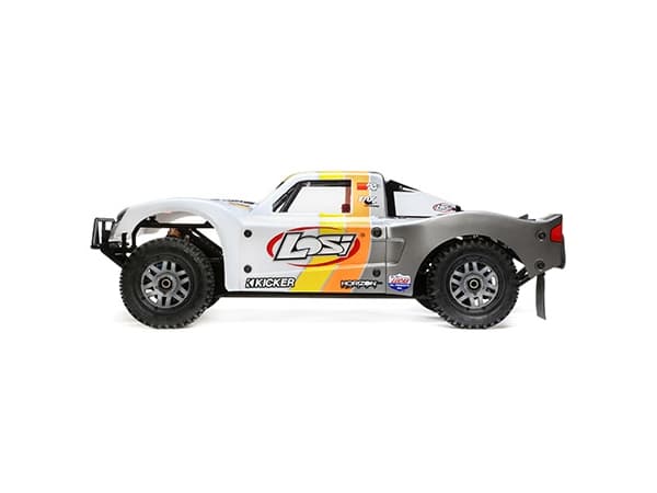 Losi 5IVE-T 2.0, Kortbana / Stadium terrängbil, Bensinmotor, 1:5, Grå, Orange, Vit, 4-hjulsdrift (4WD), Gjuten aluminium