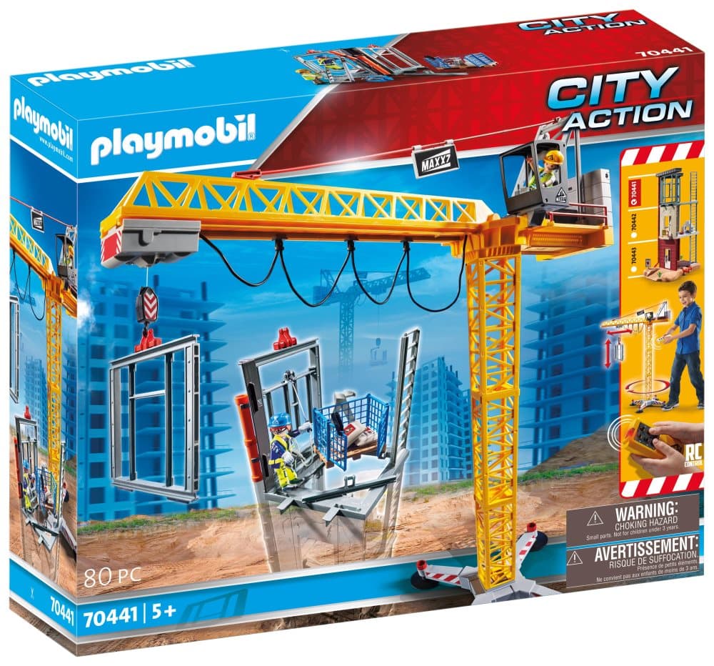 Playmobil City Action, Radiostyrt byggekran med bygningsdel (70441)