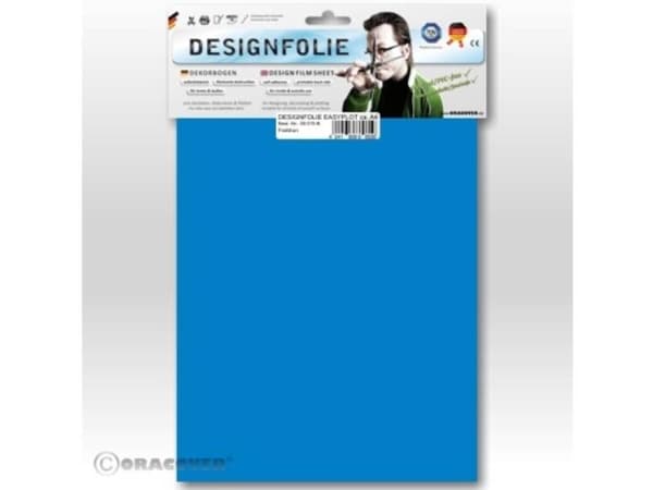 Oracover 50-051-B Designfolie Easyplot (L x B) 300 mm x 208 mm Blå (fluorescerende)