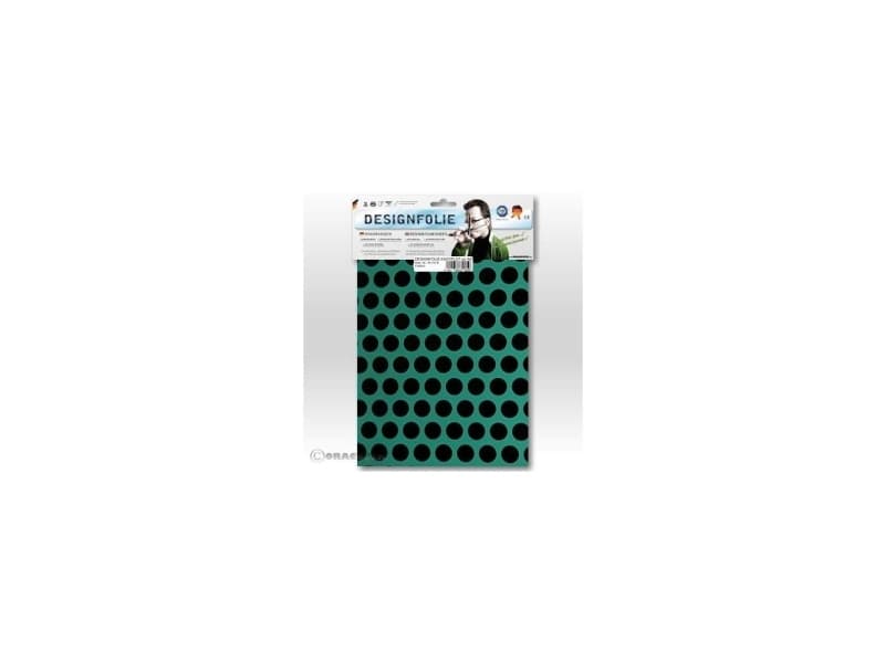 Oracover 90-017-071-B Designfolie Easyplot Fun 1 (L x B) 300 mm x 208 mm Turkis-sort
