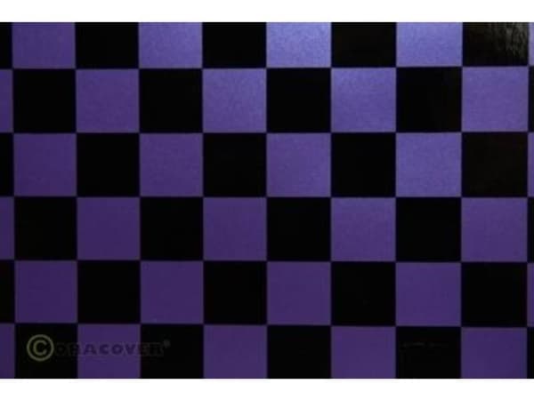 Oracover 43-056-071-010 Strygefolie Fun 3 (L x B) 10 m x 60 cm Perlemor, Lilla, Sort