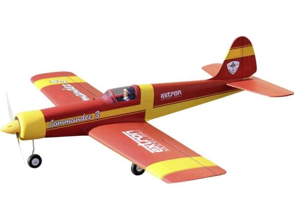 EXTRON Modellbau Commander 3 Rød RC motorfly-model ARF 1550 mm