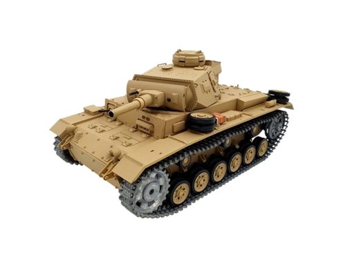 Bild av Amewi 23047, Radio-Controlled (RC) tank, Elmotor, 1:16, Färdigmonterad (RTR), Beige, 2,4 GHz