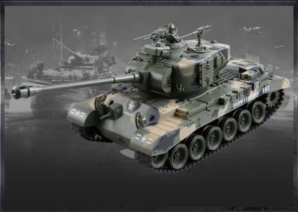 ZEGAN USA M26 Fjernstyret Airsoft Tank 1:18