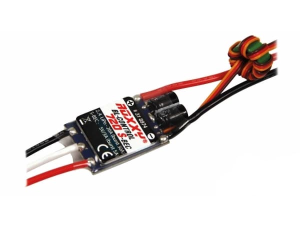 ROXXY BL-Control 720 S-BEC, BEC (Battery eliminator circuit), Svart