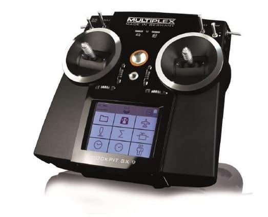 MULTIPLEX Cockpit SX 9 Set, MULTIPLEX, Flygplan, Flygplan, 9 kanaler, Svart, SD