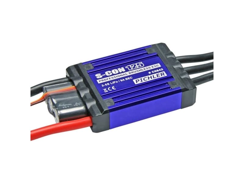 Pichler S-CON 125 Modelfly brushless flyveregulator Udholdenhed (maks.): 150 A