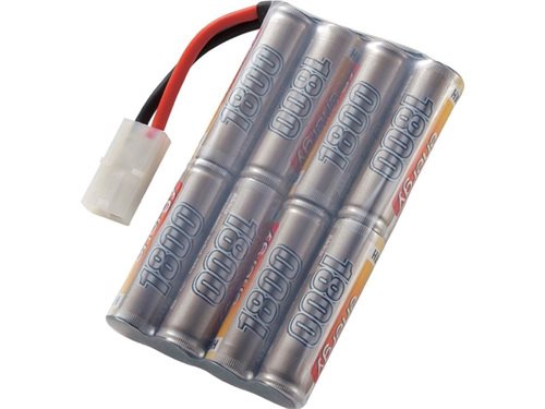 Bild av Conrad 206645, Batteri, Nickel-metallhydrid (NiMH), 1800 mAh, 9,6 V, AA, 285 g