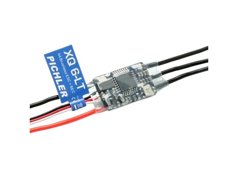 Pichler XQ 6 LT Modelfly brushless flyveregulator Udholdenhed (maks.): 8 A