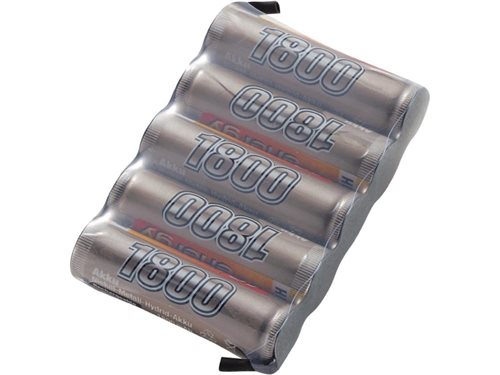 Bild av Conrad 206448, Batteri, Nickel-metallhydrid (NiMH), 1800 mAh, 6 V, AA, 175 g