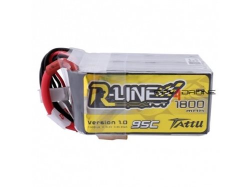 Bild av Tattu TA-RL-95C-1800-5S1P, Batteri, Quadcopter, Svart, Gul, Litium Polymer (LiPo), 1800 mAh, 18,5 V