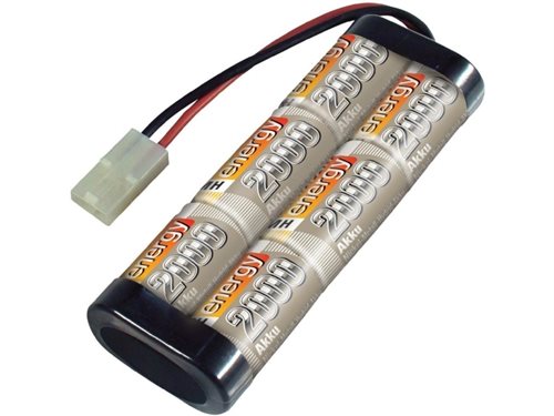 Bild av Conrad 206025, Batteri, Nickel-metallhydrid (NiMH), 2000 mAh, 7,2 V, 297 g, 45 mm