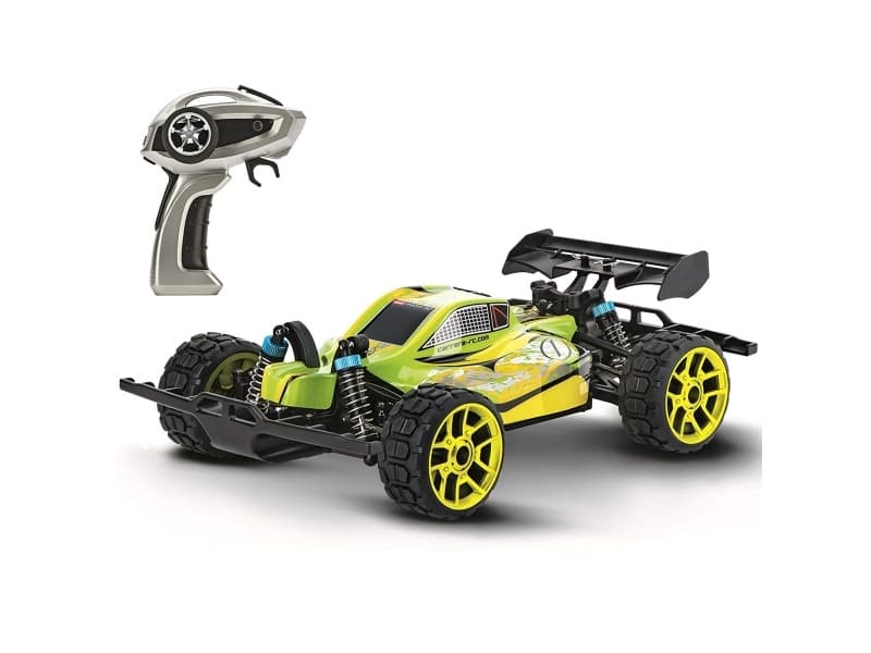 Carrera RC 370183012 Lime Star 1:18 RC-modelbil, begyndermodel Elektronik Monstertruck Firehjulstræk (4WD) inkl. batteri, oplader og senderbatterier