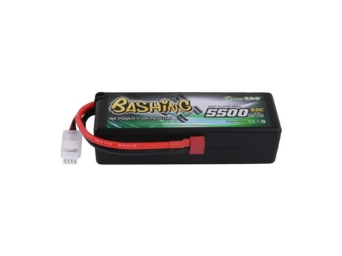 Bild av Gens ace B-50C-5500-3S1P-HC-15, Batteri, Universal, Bil, Svart, T-kontakt, JST-XHR