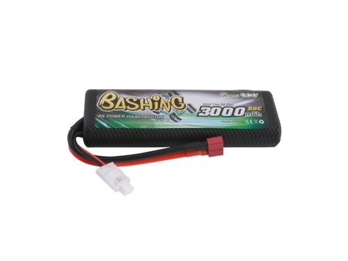 Bild av Gens ace B-50C-3000-2S1P-HC-8, Batteri, Bil, Svart, T-kontakt, JST-XHR, Litium Polymer (LiPo)