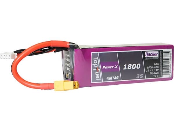 Hacker Modellbau Battery Pack Lipo 11.1v 1800 Mah Number Of Cells: 3 35 C Soft Case