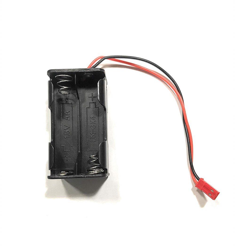 1-delat fack 4 batterier typ AA med kabel JST