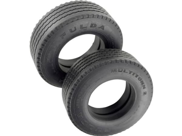 Veroma 1:16 Lastvogn Dæk 22 mm Vejprofil 2 stk