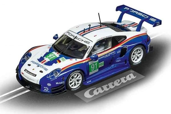 Carrera Porsche 911 RSR #91 „956 Design“, Blå, Hvit, Bil, 8 år, Gutt/Jente, 1:32, Porsche 911 RSR #91 "956 Design"