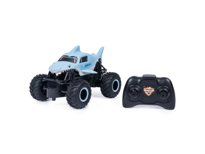 Monster Jam 1:24 RC - Megladon, Monstertruck, Elmotor, 1:24, RTD (Ready-To-Drive), Blå, Plast