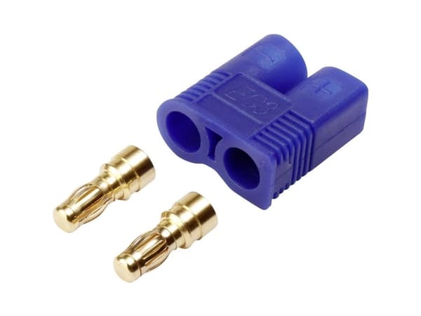 Reely 1373223 EC3 batteri hannkontakt gull 1 stk. - Funksjoner på kontakten for modellering: gull · Modell: Plugger · Tilkoblingssystem: EC3 (1373223