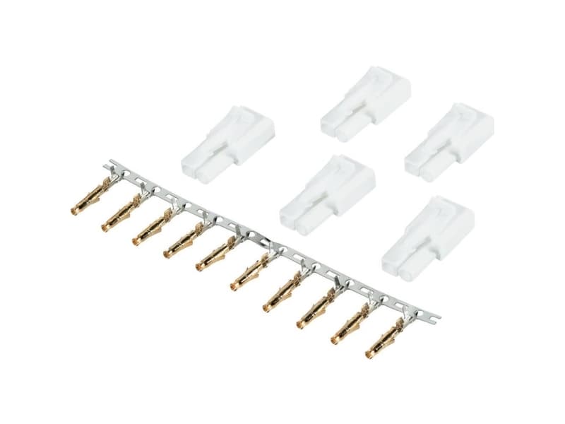 Modelcraft 227324 Batteribøsning Mini-Tamiya forgyldt 1 Set