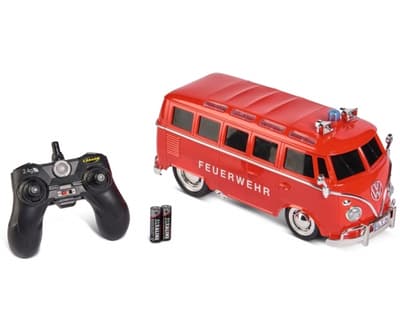 Carson VW T1 Samba Bus Fire Engine, Bus, 1:14, Gutt, 737 g