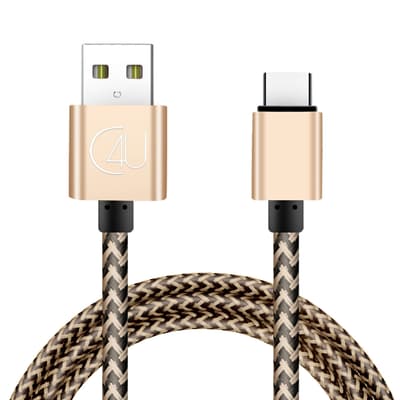 1m C4U laddkabel / laddare 2.4A Type-C USB-C Galaxy S8 S9