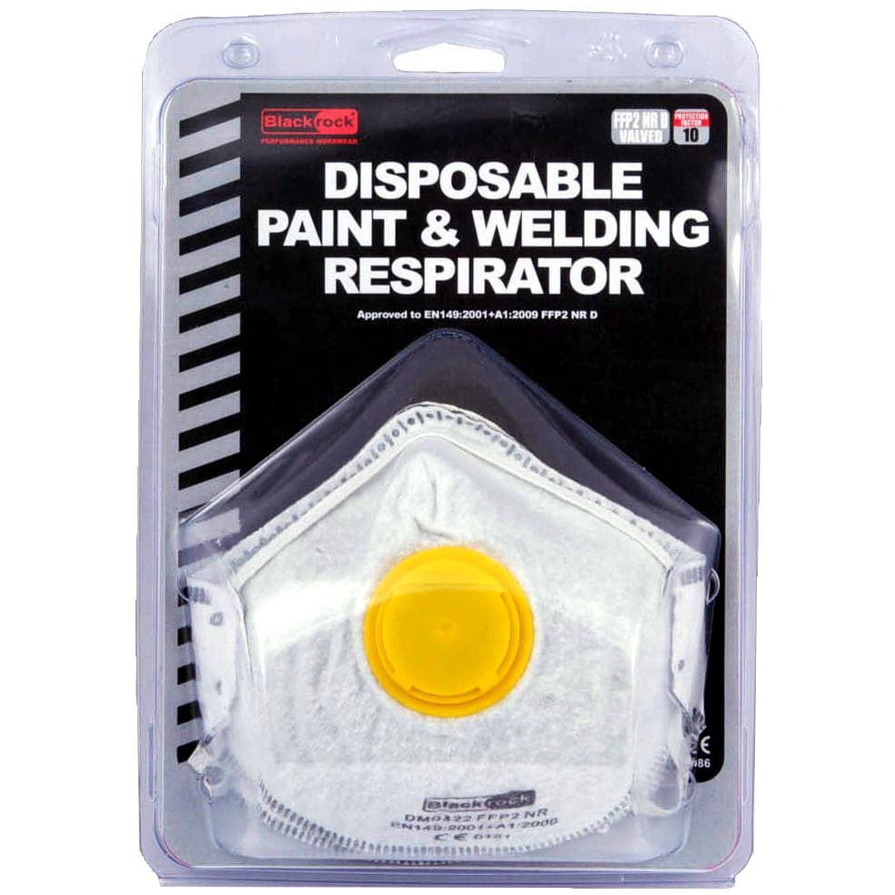 Blackrock Moulded Dust Respirator FFP2 Valved Carbon Filter (Pack Of 2)