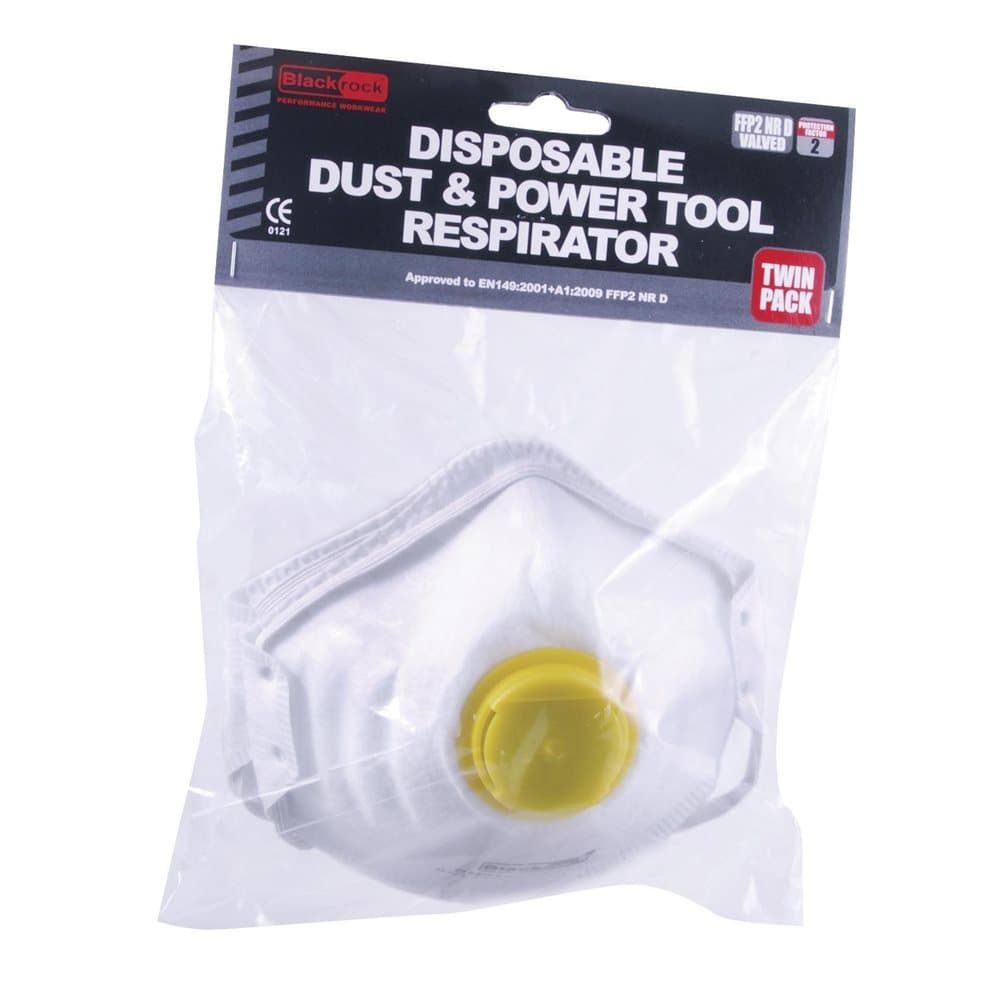 Blackrock Moulded Dust Respirator FFP2 Valved (Pack Of 2)
