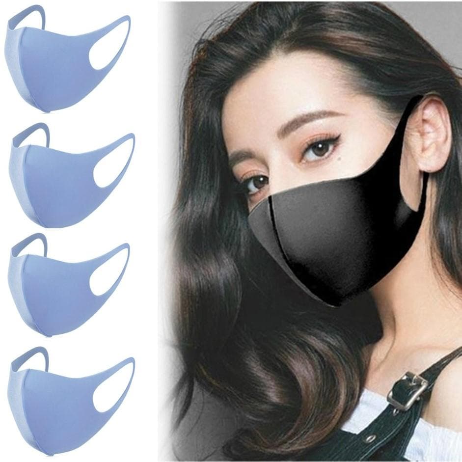4 PACK Tvättbar mask - Munskydd / Skyddsmask