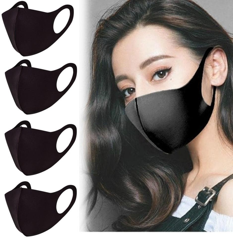 4 PACK Tvättbar mask - Munskydd / Skyddsmask