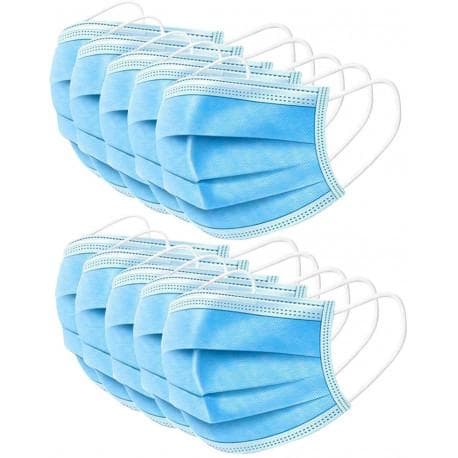 10-PACK mundbeskyttelsesmaske-filter 3-lag