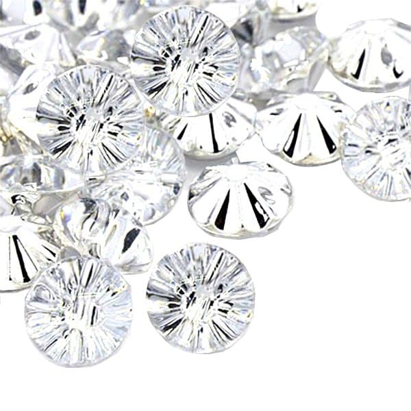 30 resin rhinestones knappar ett hål
