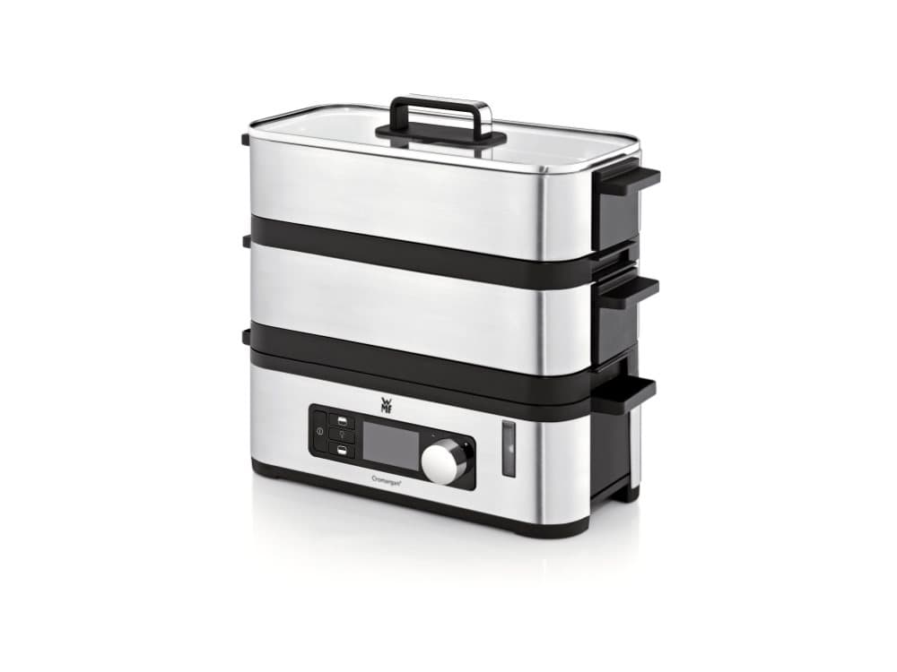 WMF KITCHENminis 04.1509.0011, 2 korgar, Svart, Rostfritt stål, Bänkdiskmaskin, Knappar, Rotations-, Framsida, Glas