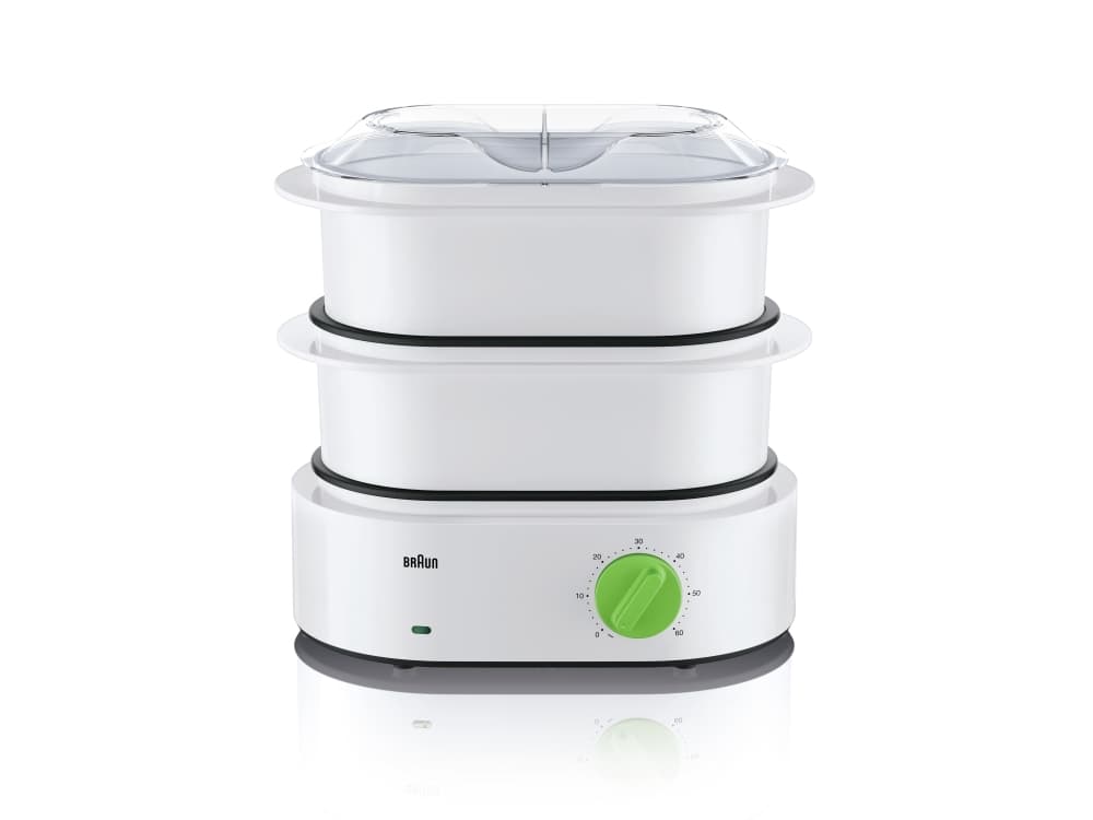 Braun FS 3000, 2 korgar, Grön, Vit, Bänkdiskmaskin, Rotations-, Framsida, 2 l
