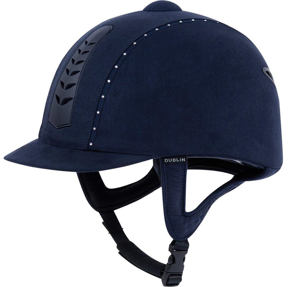 Dublin Adults Silver Pro Diamante Riding Hat