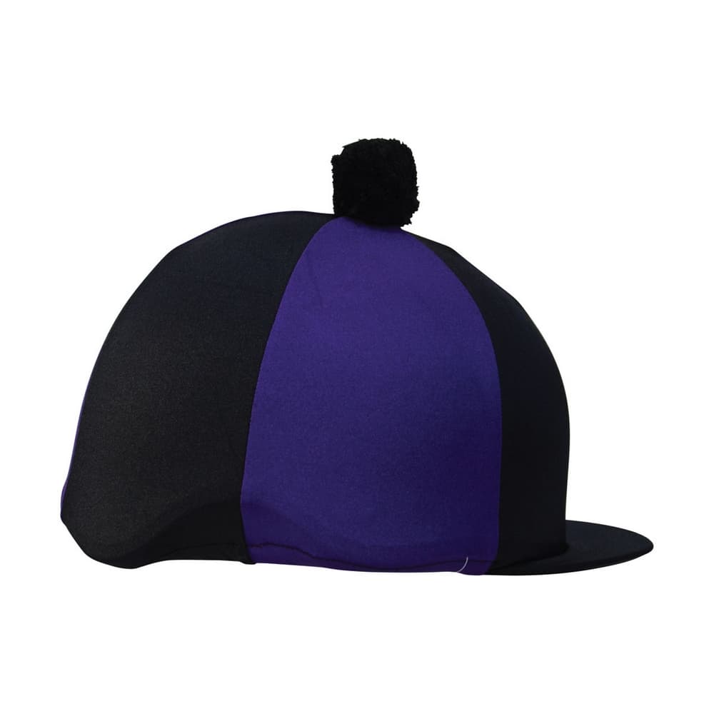 Hy Two Tone Lycra Hat Silk With Bobble