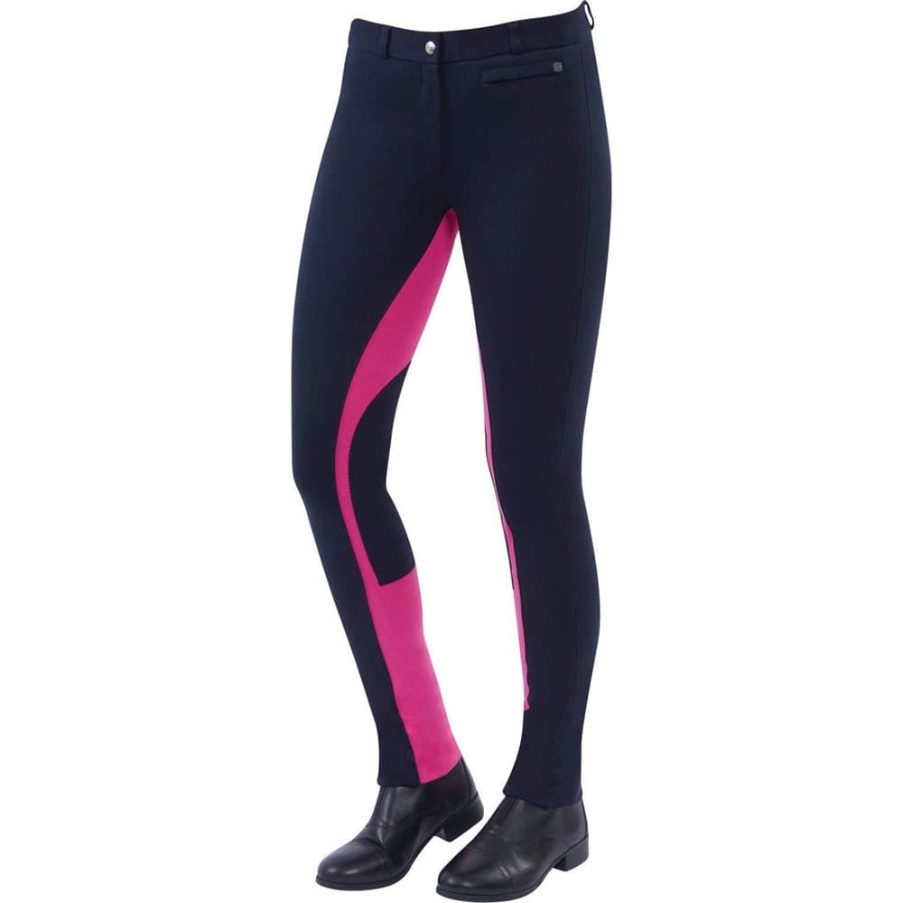 Dublin Dam / Damer Supa-fit Euro Seat Zip Up Jodhpurs