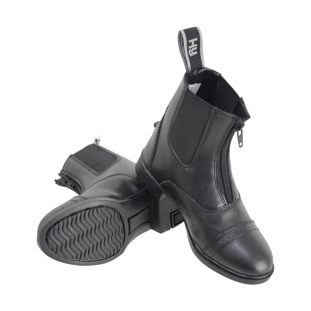 HyLAND Barns / barn York Synthetic Combi Leather Zip Jodhpur Stövlar