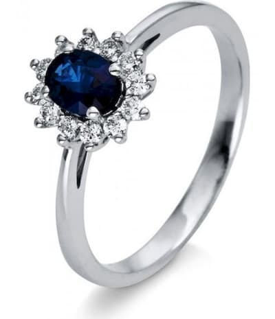 Diamondgroup Dam 1D507W853-3 ringar
